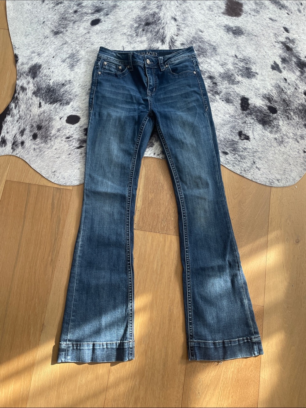 Grace Dark Blue Flare Jeans